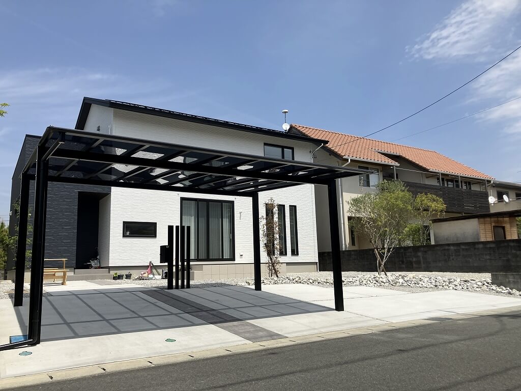 広々とした空間を贅沢に使った新築外構｜浜松市の外構・エクステリア専門店 まろうど