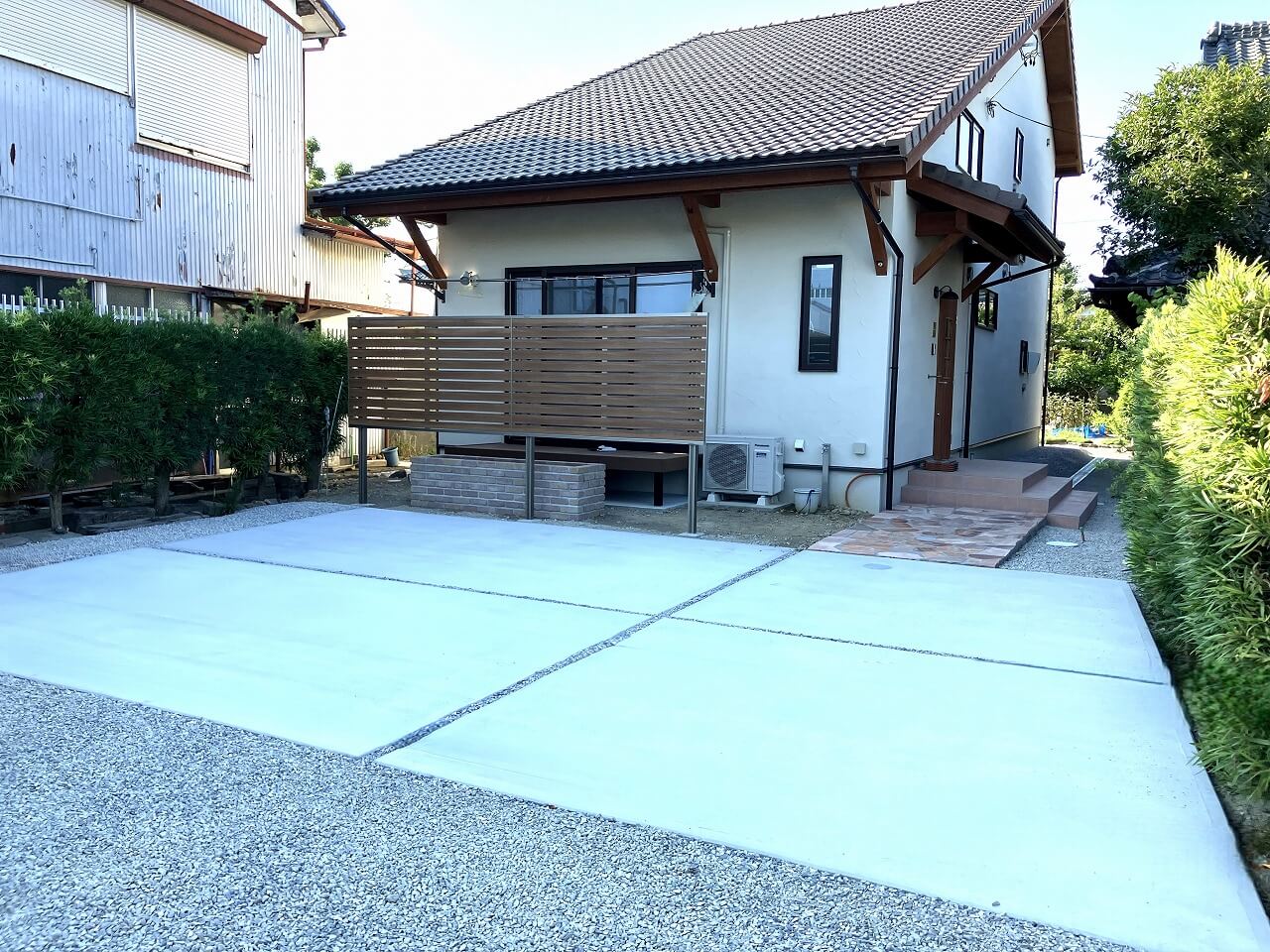 快適に暮らすための創意工夫がいっぱいの新築外構です｜浜松市の外構・エクステリア専門店 まろうど