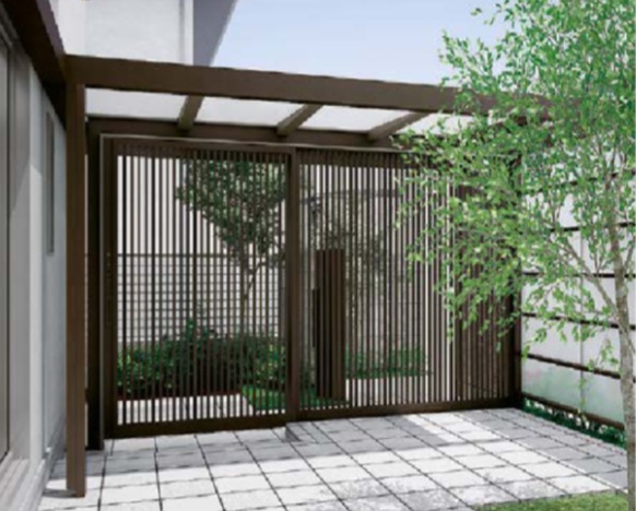 光を採りこみつつ視線を遮る『Gスクリーン』｜浜松市の外構・エクステリア専門店 まろうど